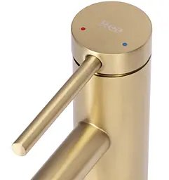 Змішувач для умивальника Rea Foss gold brushed низький (REA-B5316) - мініатюра 5