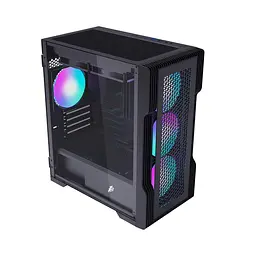 Корпус 1stPlayer T3-BK-4F1 Black без БЖ (T3-BK-4F1) - мініатюра 1