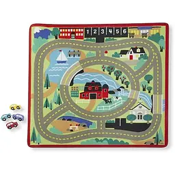 Килимок ігровий Melissa & Doug Міська дорога з машинками (MD19400) - мініатюра 2
