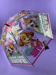 Парасолька дитяча тростинка з Скай (Skye) Щенячий патруль (Paw Patrol), прозора з зображенням, 66 см, PL82501
