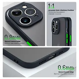 Чохол ArmorStandart Frosted Matte для Apple iPhone 14 Pro Navy Blue - мініатюра 3