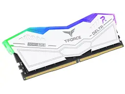 Пам'ять для настільних комп'ютерів Team 32 GB (2x16GB) DDR5 6000 MHz T-Force Delta RGB White (FF4D532G6000HC38ADC01) - мініатюра 3