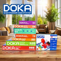 Конструктор електронний Doka Перші кроки в електроніці Набір В 15 схем - мініатюра 8