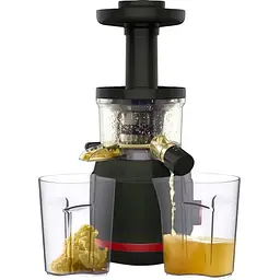 Соковитискач Tefal Juiceo шнековий 150 Вт чаша 0.8 л жмих 0.8 л насадка для цитрусових пластик червоно-чорний (ZC150838) - мініатюра 8