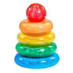 Сенсорный конструктор Jelly Blox Lil' Jellies Пирамидка-цветнушка (937837)