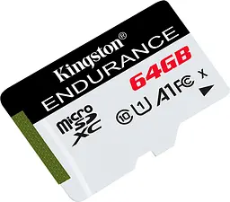 Карта пам'яті Kingston microSDXC 64GB High Endurance UHS-I U1 A1 [SDCE/64GB] [82575] - мініатюра 2