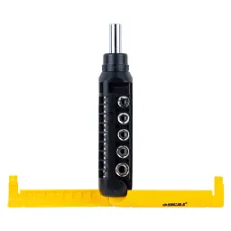 Набір викруток Sigma з реверсом + насадки торцеві та біти 1/4" 13шт CrV (4001931) - мініатюра 5