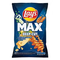 Чіпси Lay's MAX Deep-Cut Extreme Cheese & Onion 150 г