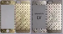 Декоративне скло для iPhone 5 5s SE з малюнками гравіювання метал - мініатюра 3