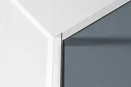 Душова стінка Imprese Walk-In з профілем та тримачем, 110x200 см, скло тоноване хром s09111001GR, тонований, хром - мініатюра 2