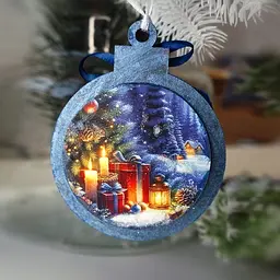 Творчий набір для створення 3-х ялинкових прикрас "Fairytale Christmas" FDCKW-051 - мініатюра 9