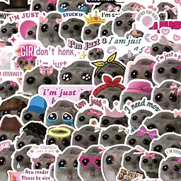 Стікерпак GeekLand Sad Hamster Meme 50 штук - мініатюра 4