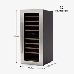 Винний холодильник вбудований Klarstein Vinsider Duo 79 (10046280) - мініатюра 7