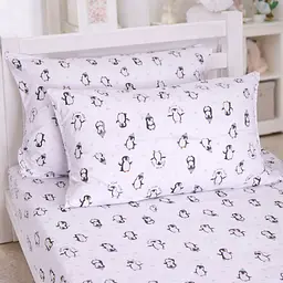 Простирадло MirSon Ranforce Elite Sweet Penguin 220x240 см (2200012577639) - мініатюра 2