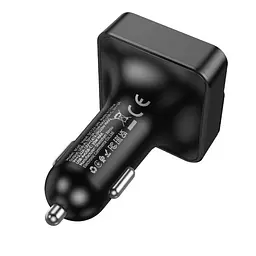 Автомобільний зарядний пристрій BOROFONE BC60 Hero (USB-A/USB-C) 5V/3A/35W чорний
