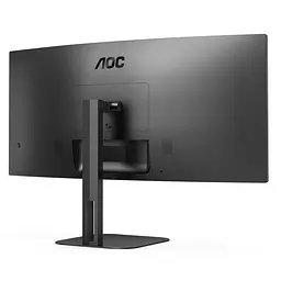 Монітор TFT 34 AOC CU34V5C/BK, WQHD, VA, 100Гц, 1 мс, вигнутий, HDMI, DP, USB-C, USB-hub, колонки, чорний - мініатюра 5