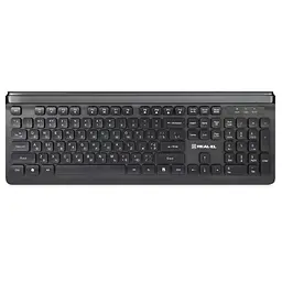 Клавіатура REAL-EL Comfort 7085 Ukr Black (EL123100032)