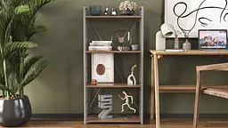 Етажерка 4/60 Ferrum-decor Серії Коннект 120x60x28 сірий ДСП Дуб Сонома Трюфель 16мм (FRD-104252) - мініатюра 7