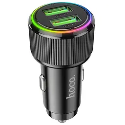 АЗП Hoco NZ14 Guerrero QC3.0 18W total 38W (2USB-A) Black
