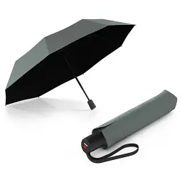 Парасоля Knirps A.200 Medium Duomatic Sage Black HeatShield автомат, складана (Kn95-7201-23002)