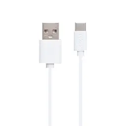 Мережеве заряджання Inkax CD-27 2.1A 1 USB + кабель Type C Білий - мініатюра 3