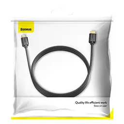 Кабель мультимедійний HDMI to HDMI 2.0m V2.0 Baseus (CAKGQ-B01) - мініатюра 5
