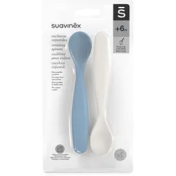 Набір ложок Suavinex Go natural 2 шт. сіро-голубий (308048) - мініатюра 3