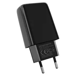 Зарядка для телефону з кабелем, телефонний адаптер чорний Ridea RW-11111 Element MicroUSB 2.1A, 15Вт - мініатюра 3