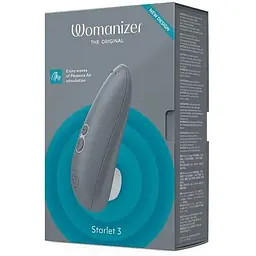 Вакуумний кліторальний стимулятор Womanizer Starlet 3 Grey - мініатюра 6