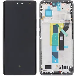 Дисплей Xiaomi 13 Lite / Civi 2 чорний, Amoled, оригінал PRC переклеєне скло, з рамкою, Black