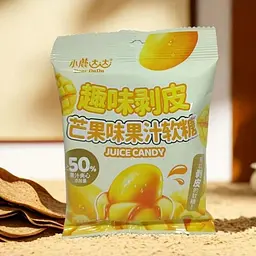 Желейні цукерки Deer Dada Peeling Juice Candy Mango 70г - мініатюра 3