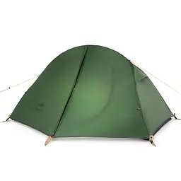 Намет надлегкий одномісний з футпринтом Naturehike Cycling 1 NH18A095-D, 210T, темний зелений