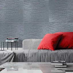 Панель 3D Sticker Wall 700х700х6мм Срібло SW-00001951 - мініатюра 5