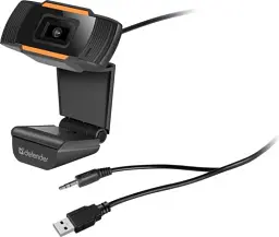 Веб-камера Defender G-Lens 2579, Black, 1280x720 / 30 fps, мікрофон, кут огляду 48°, універсальне кріплення, USB, 1.2 м (63179) - мініатюра 4