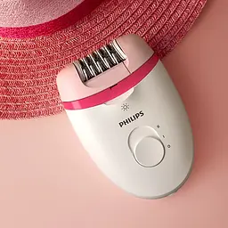 Епілятор Philips Satinelle Essential біло-рожевий (BRE255/00) - мініатюра 8