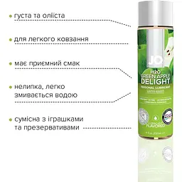 Змазка на водній основі System JO H2O - Green Apple (120 мл) - мініатюра 3