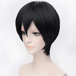 Чоловіча косплей-перука аніме Durarara — Оріхара Ізая (Orihara Izaya) чорна - мініатюра 2