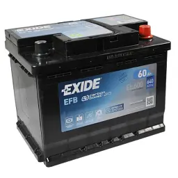 Акумулятор автомобільний EXIDE START-STOP EFB 60A (EL600) - миниатюра 2