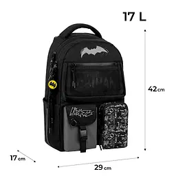 Рюкзак для старшої школи Kite Education teens 2587M DC Чорний (DC26-2587M) - мініатюра 3
