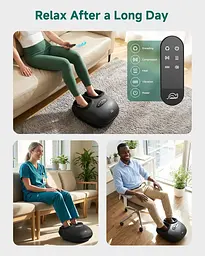 Масажер для ніг Snailax Shiatsu з підігрівом, компресією та пультом - мініатюра 4