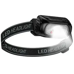 Ліхтар з кріпленням на голову Hoco DL24 (500mAh) Black - мініатюра 3