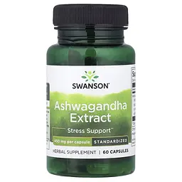 Екстракт ашваганди Swanson Ashwagandha Extract 450 mg, 60 капсул для нервової системи