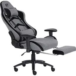 Геймерське крісло GT Racer X-2534-F Fabric Gray/Black Suede [121429] - мініатюра 5