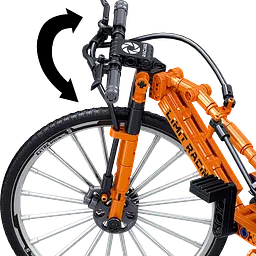 Конструктор велосипед  ZHEGAO DOWNHILL BIKE  швидкісний гірський 253 деталі - мініатюра 5