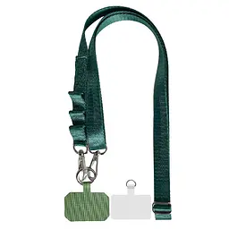 Шнурок Epik із двома кріпленнями (2 см) 140 см Dark Green