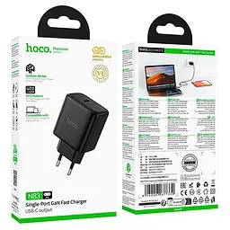 Адаптер мережевий HOCO Profit single port PD charger N83 | 1Type-C, 40W/3A, PD/QC| - мініатюра 2