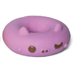 Іграшка для собак Croci Donuts пончик з пищалкою фіолетовий 10 см C6098135