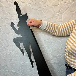 Полиця в дитячу кімнату Nice & Cozy Superhero 60 см чорна - мініатюра 2