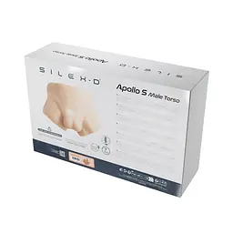 Півторс з фалоімітатором на присосці SilexD Apollo S Male Torso Caramel - мініатюра 7