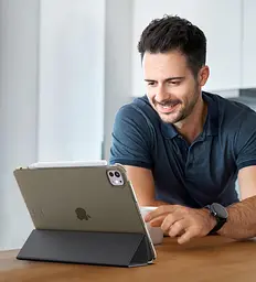 Чохол-книжка BeCover Tri Fold Hard для Apple iPad Pro 11 M4 2024 Чорний (711726) - мініатюра 2